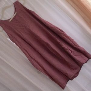 Italian linen bubble dress with pockets